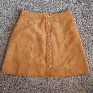 A line suede skirt H&M